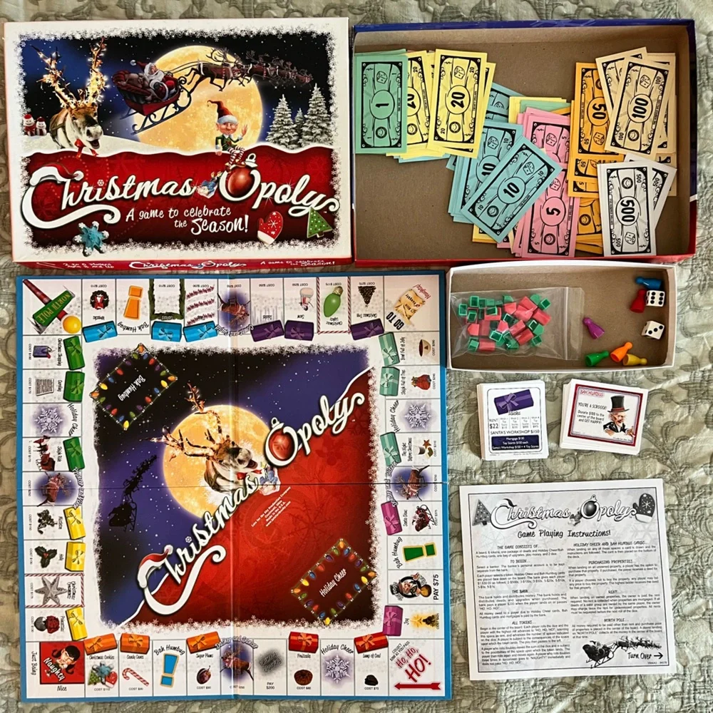 Christmas Opoly Game monopoly